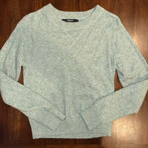 Quince Sky Blue Crew Neck Sweater